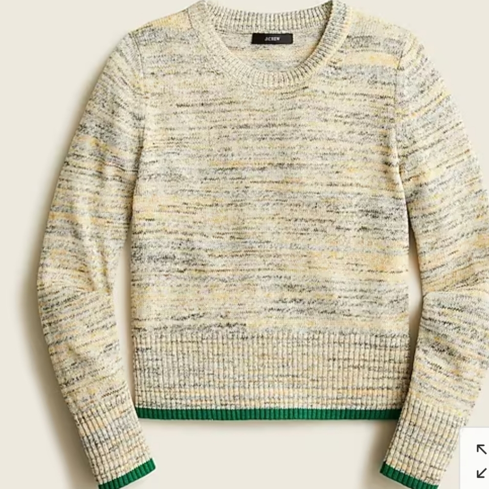 J. Crew Space-dyed crewneck sweater Item BG087 Size Medium